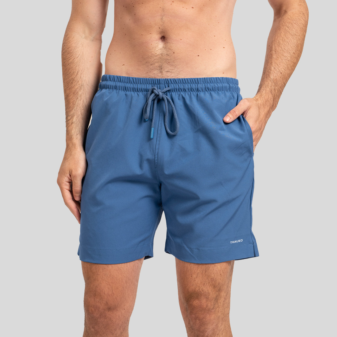 Traje de Baño Liso Acero