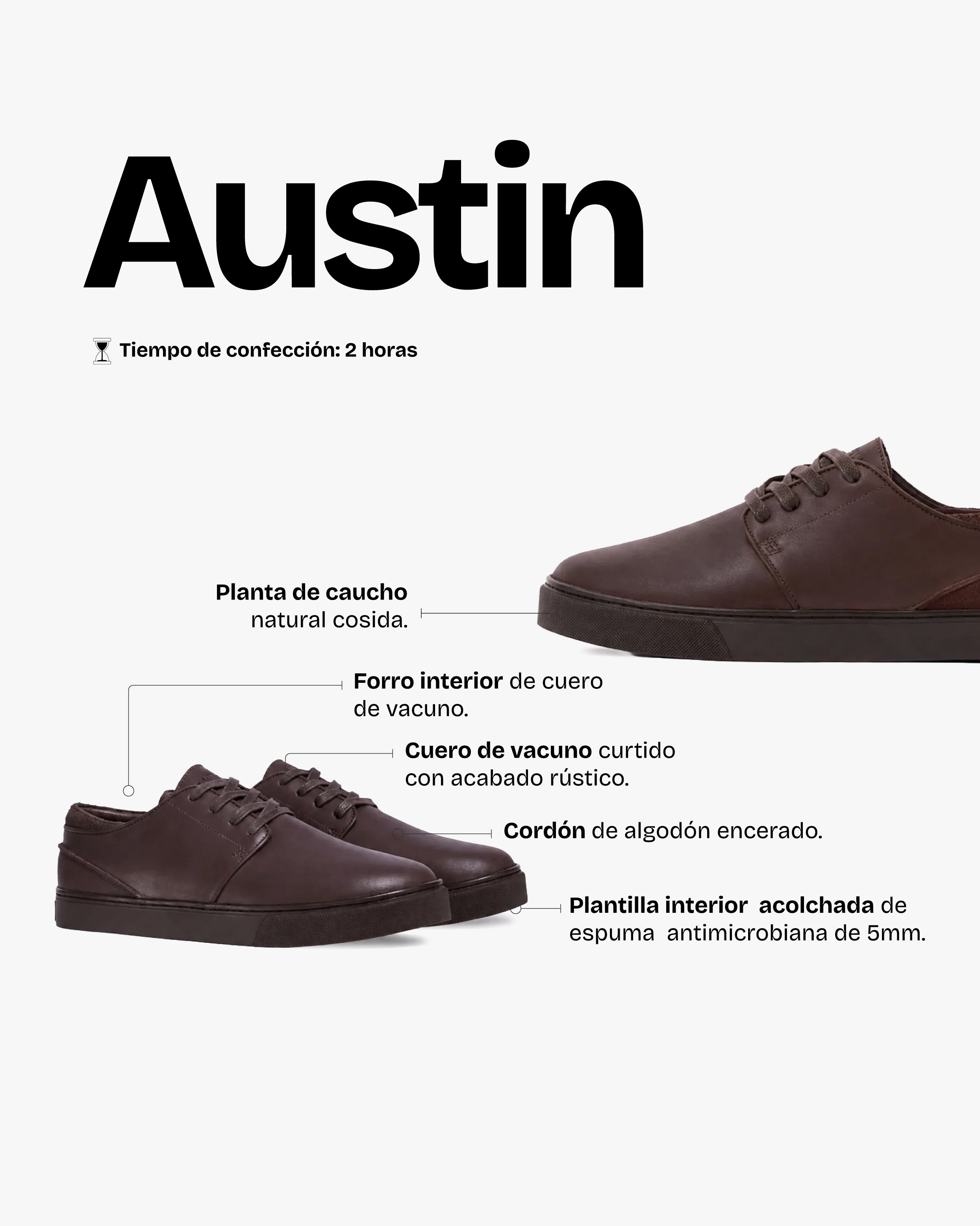 Zapatilla Hombre Austin Chocolate