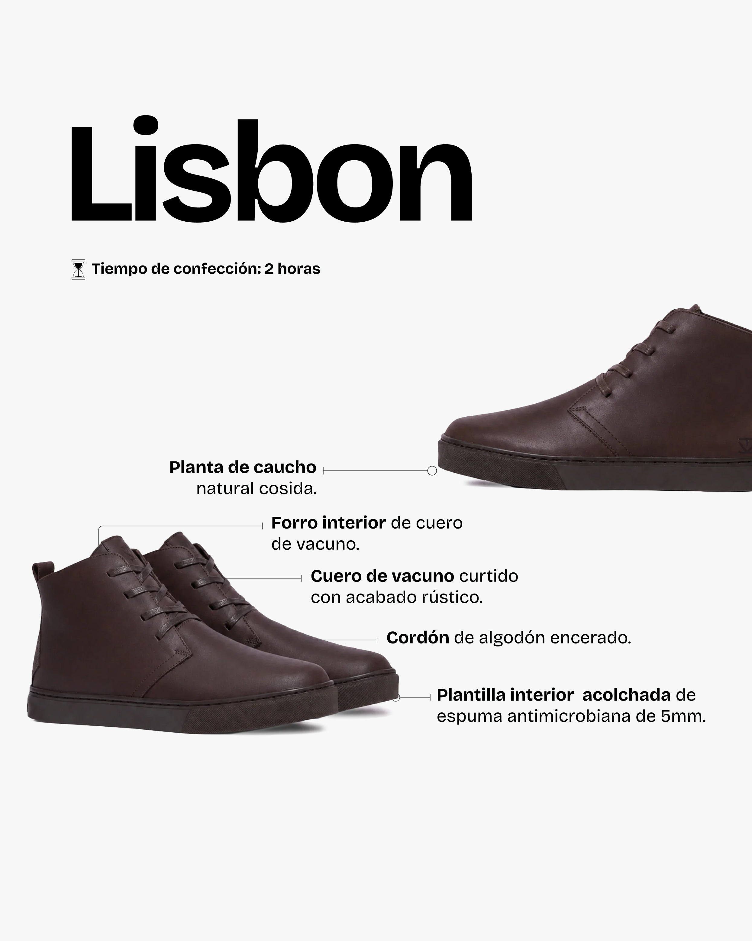 Zapatilla Hombre Lisbon Chocolate
