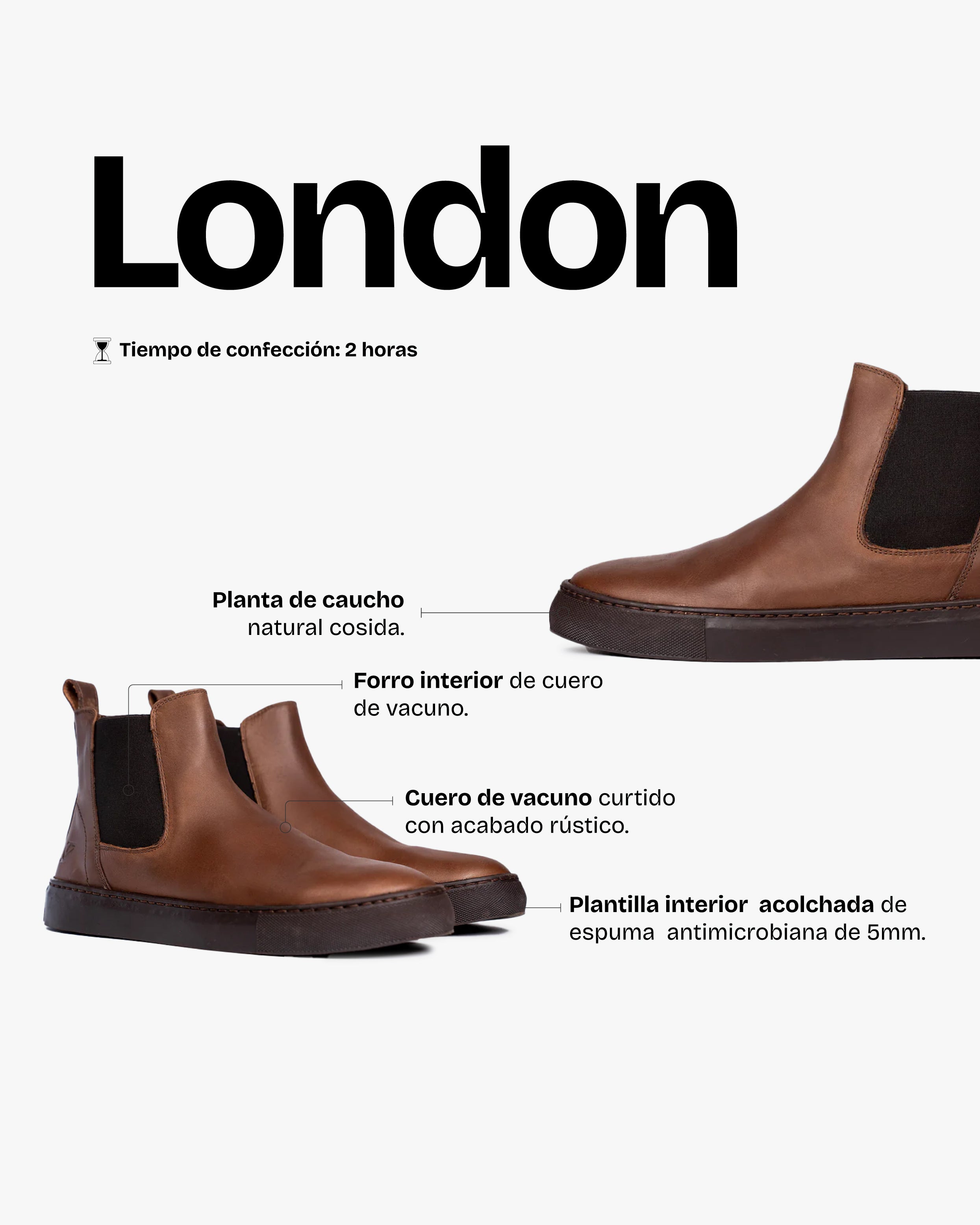 Zapatilla Hombre London Moca