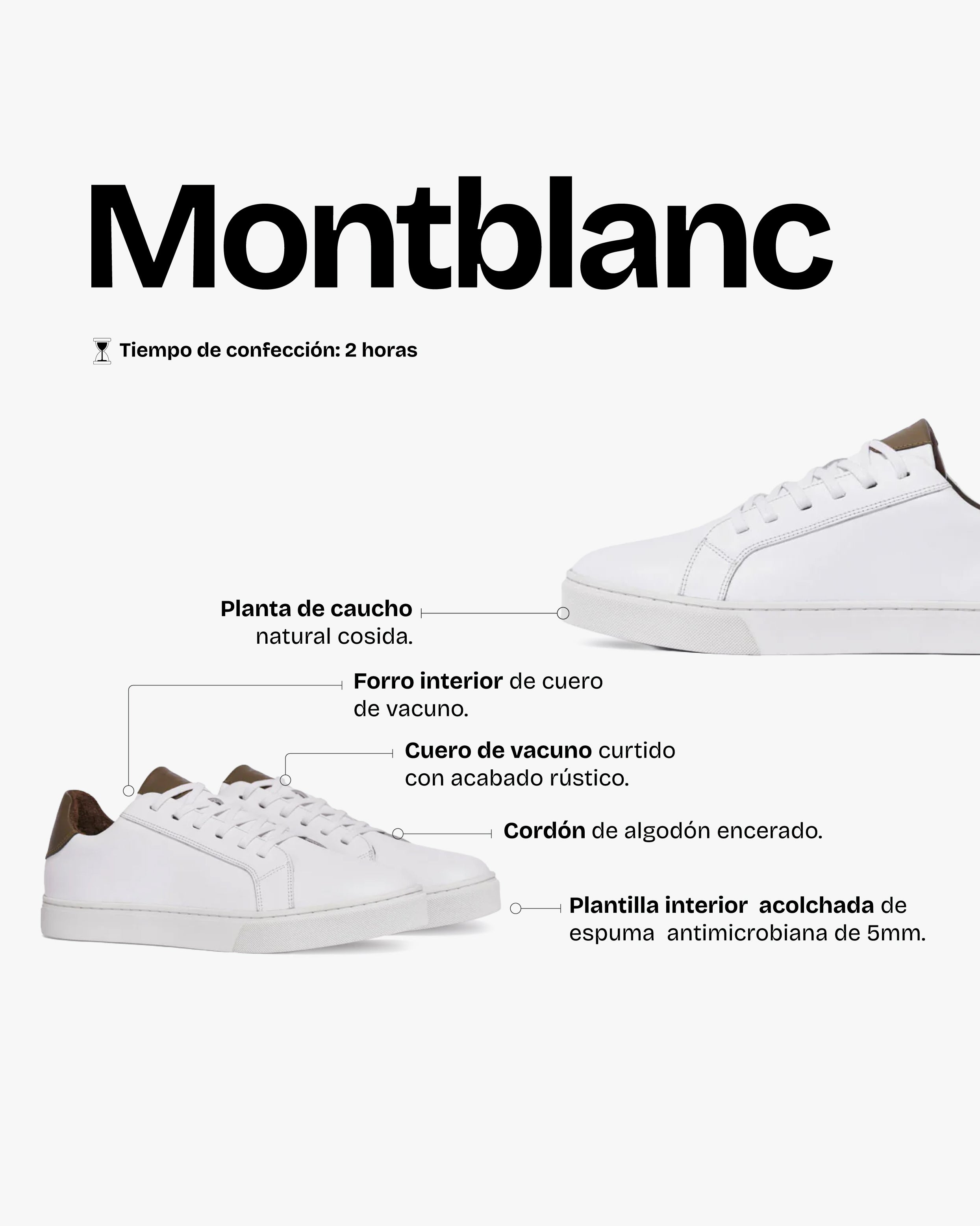 Zapatilla Hombre Montblanc Blanco/Oliva