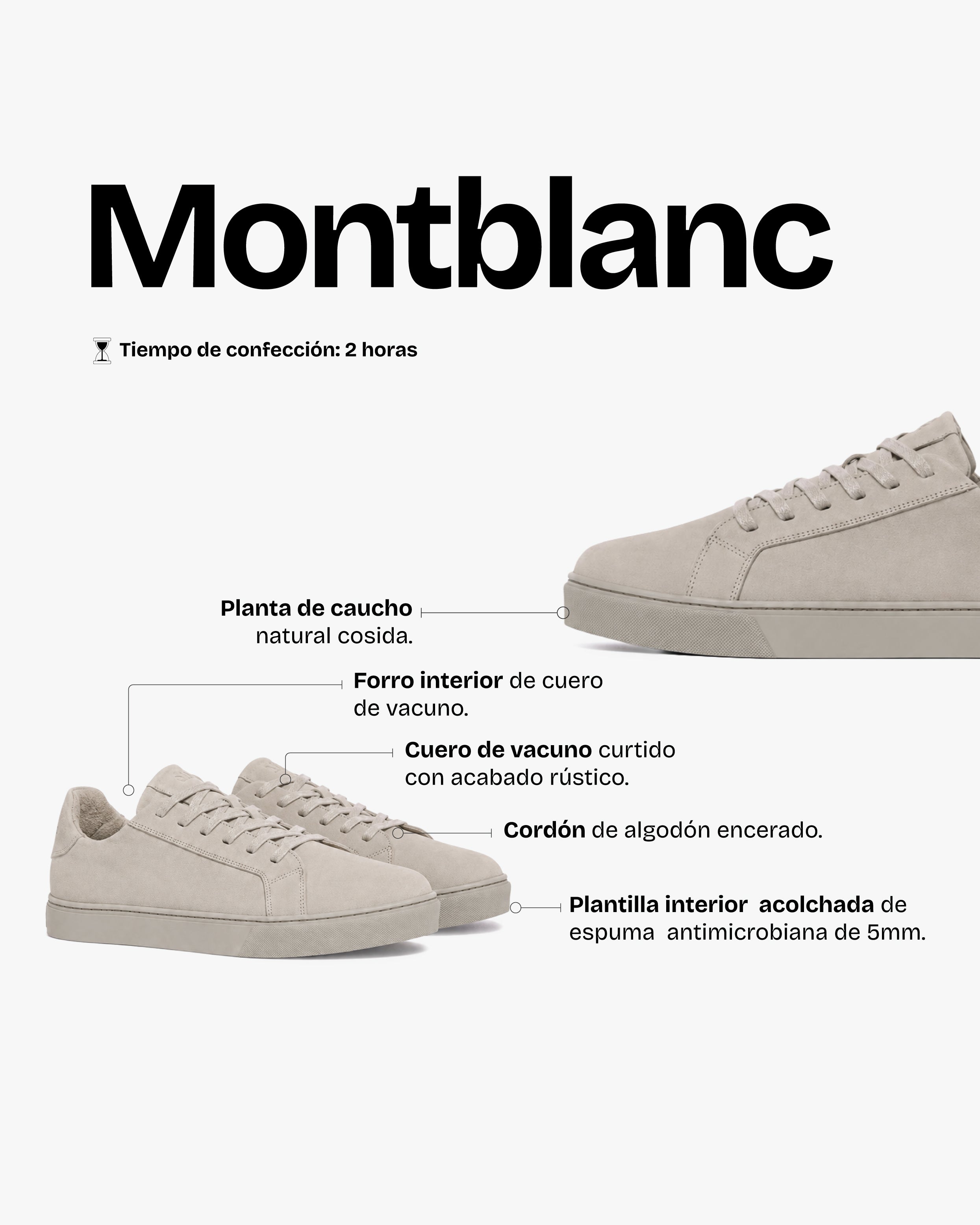 Zapatilla Hombre Montblanc Ceniza
