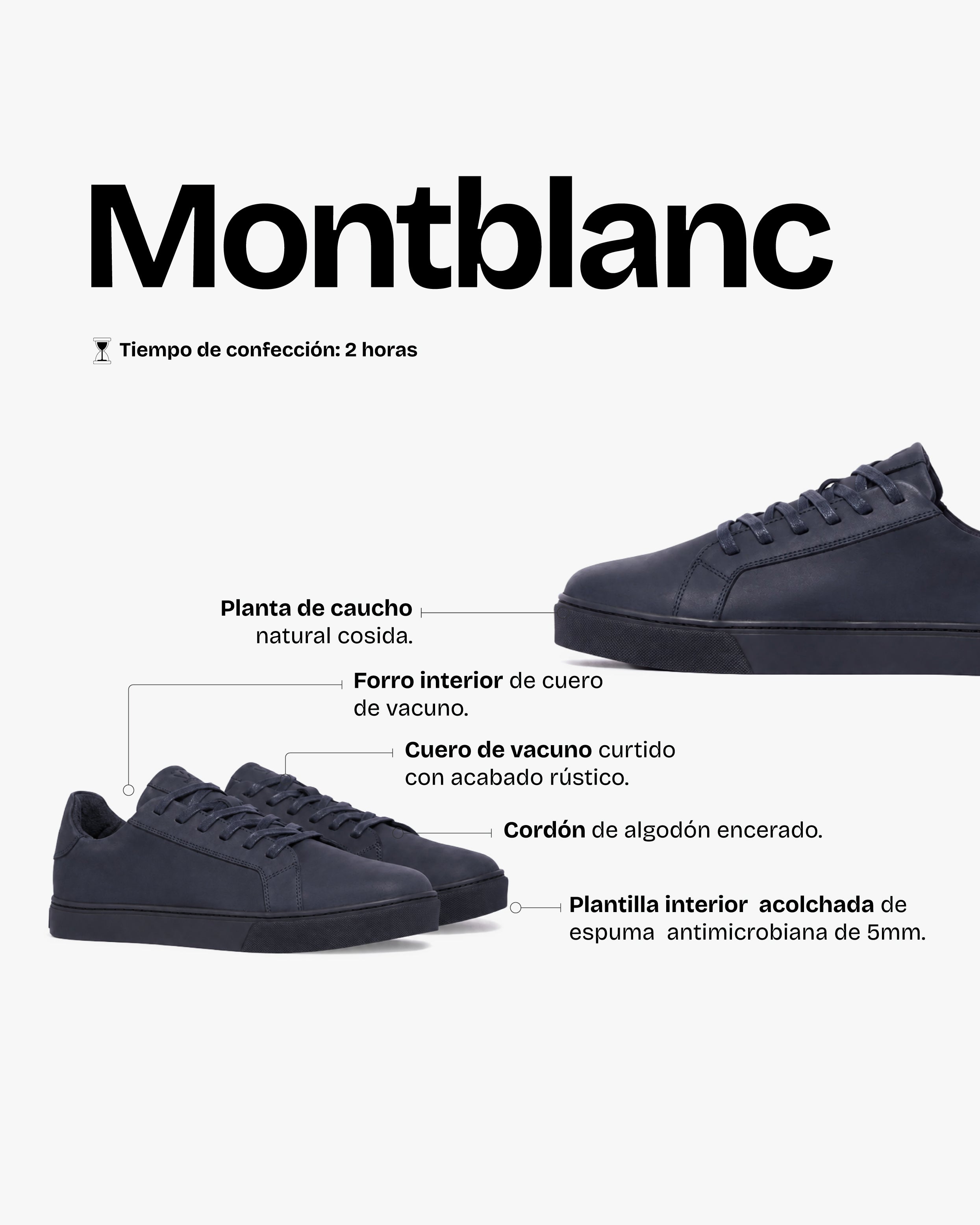 Zapatilla Hombre Montblanc Marino