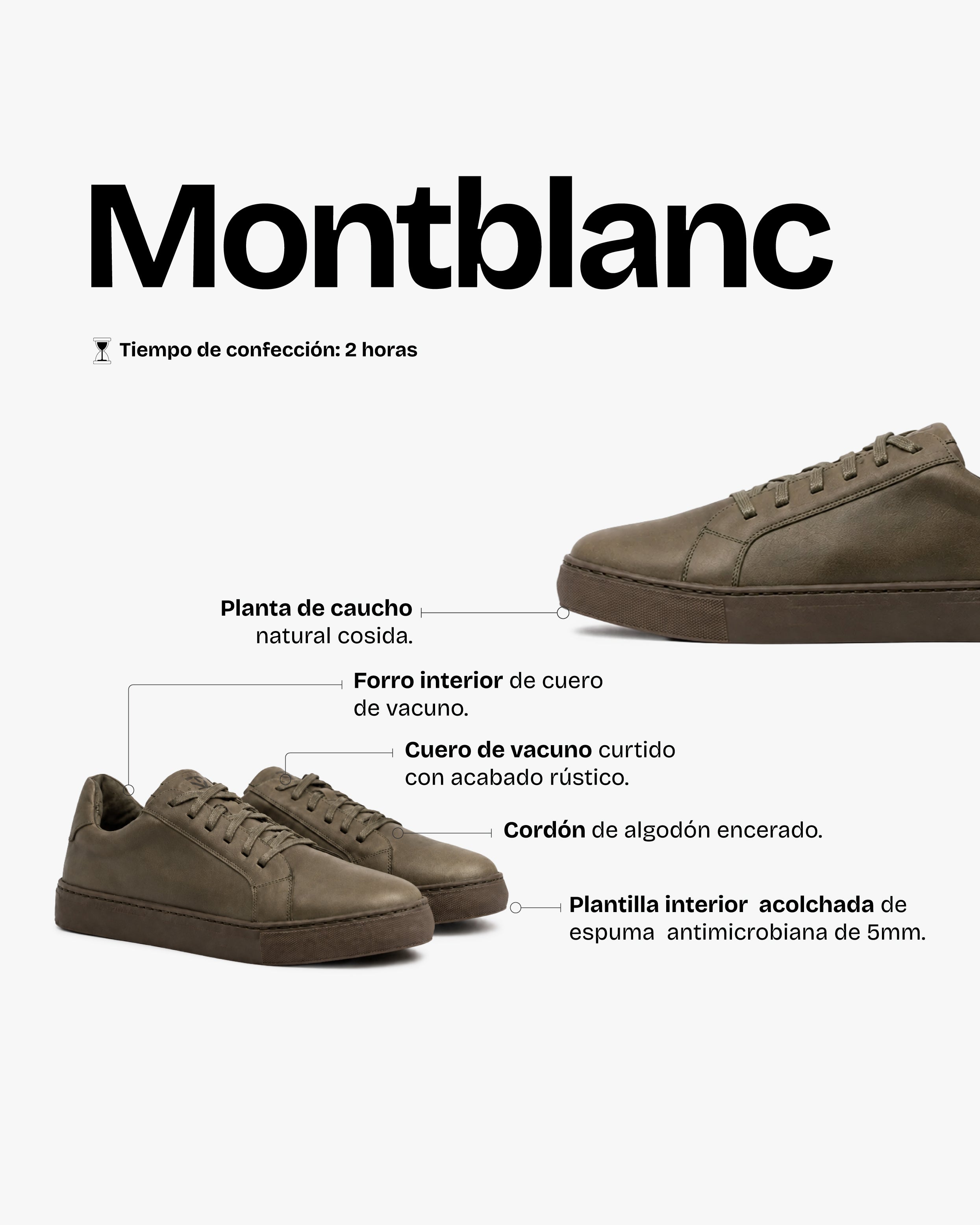 Zapatilla Hombre Montblanc Oliva