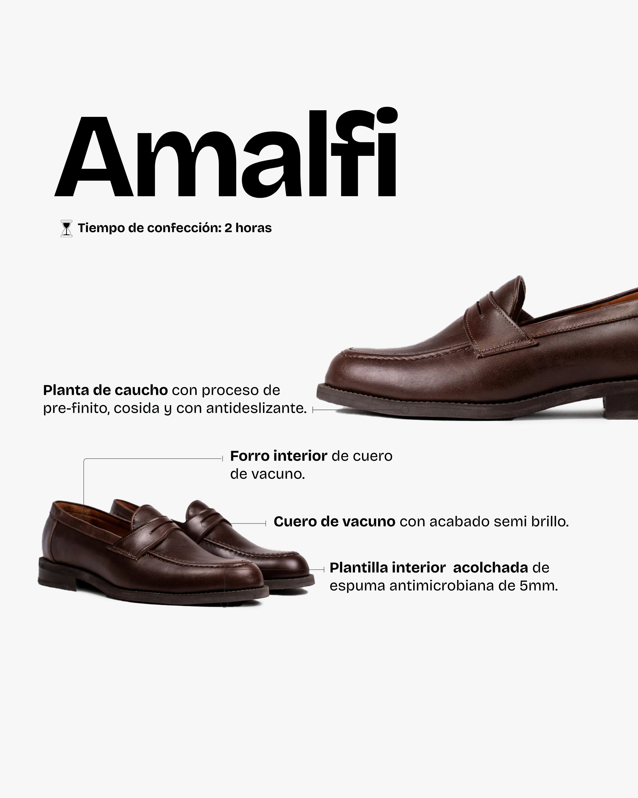 Zapato Hombre Amalfi Brandy