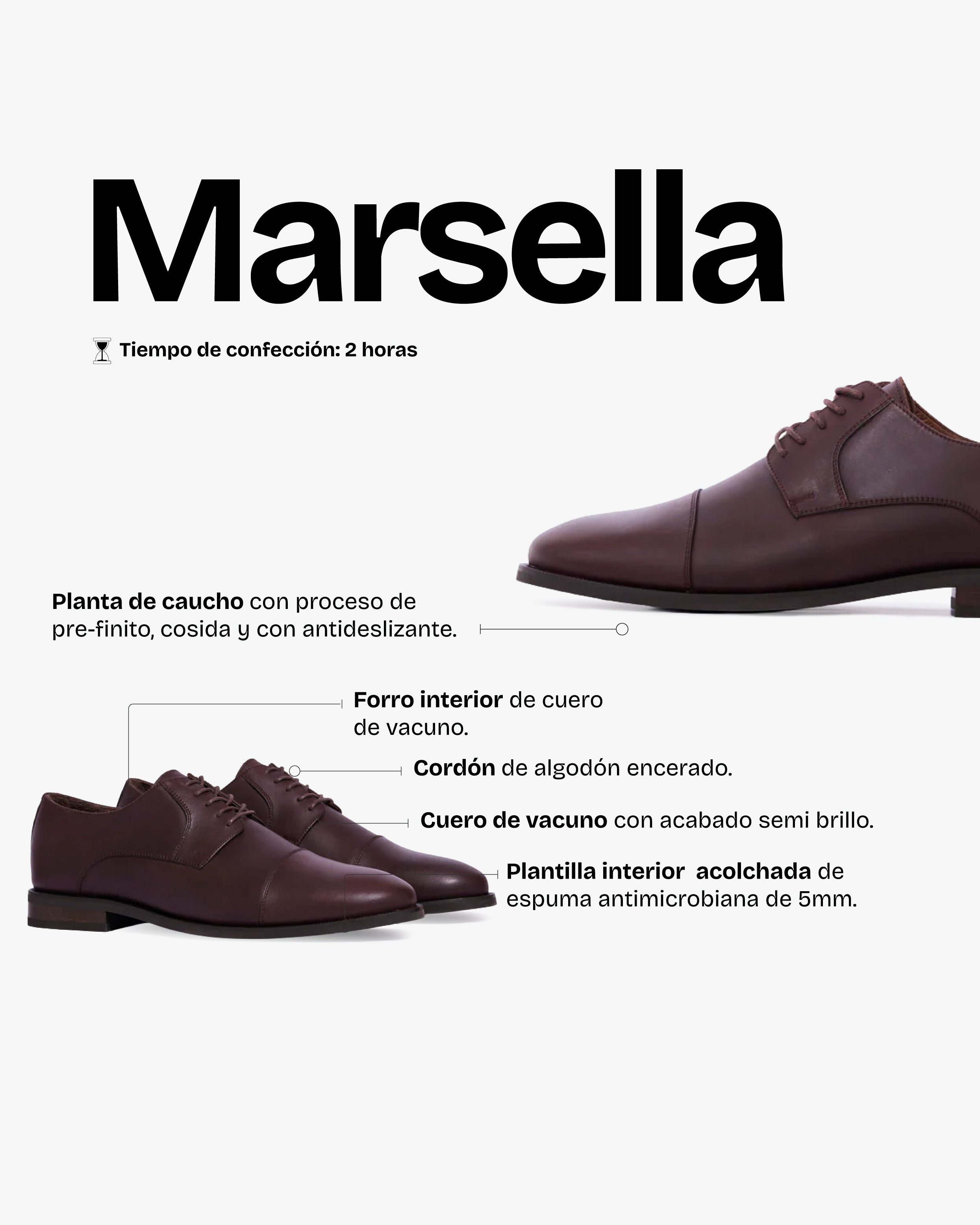 Zapato Hombre Marsella Brandy