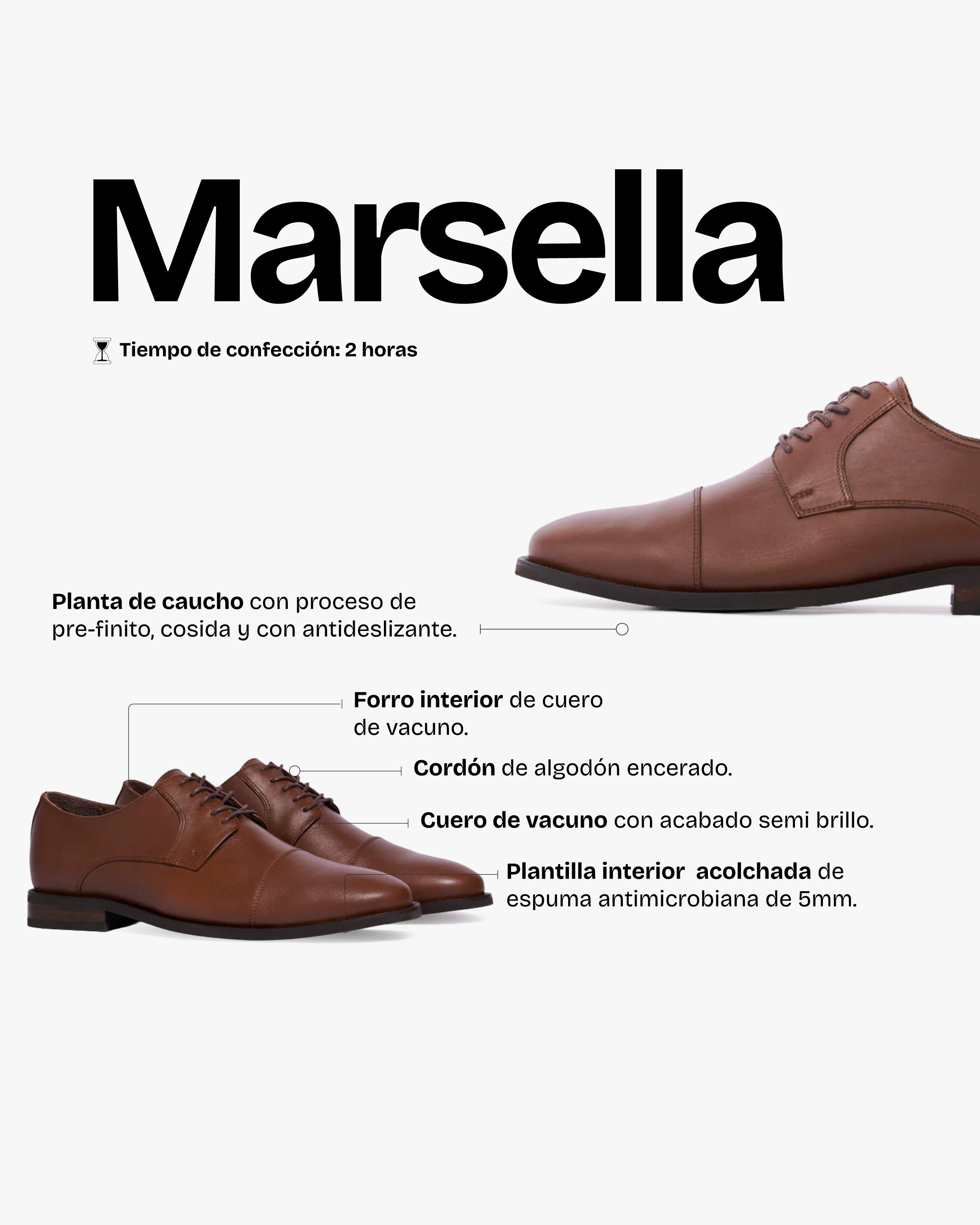 Zapato Hombre Marsella Camel