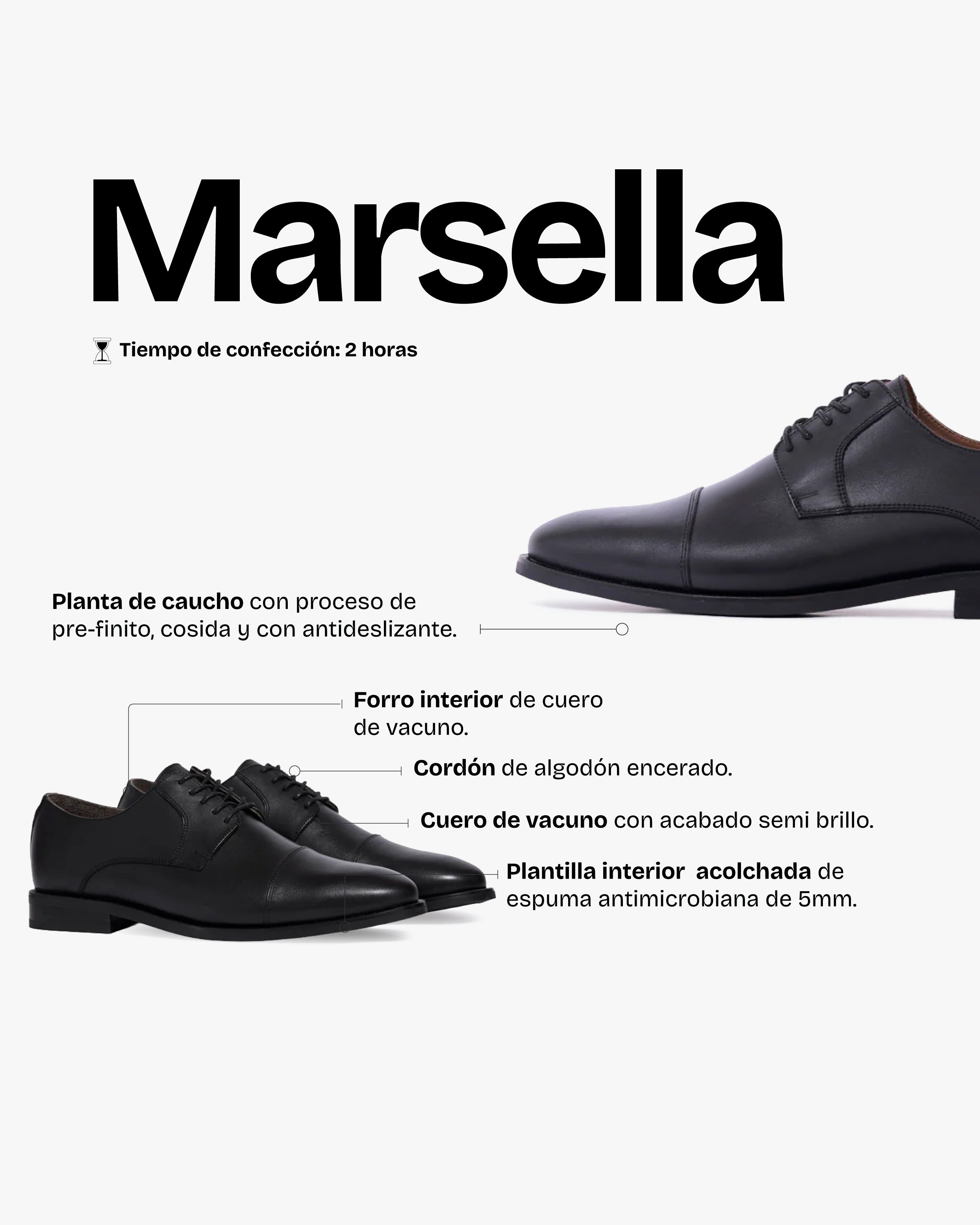 Zapato Hombre Marsella Negro