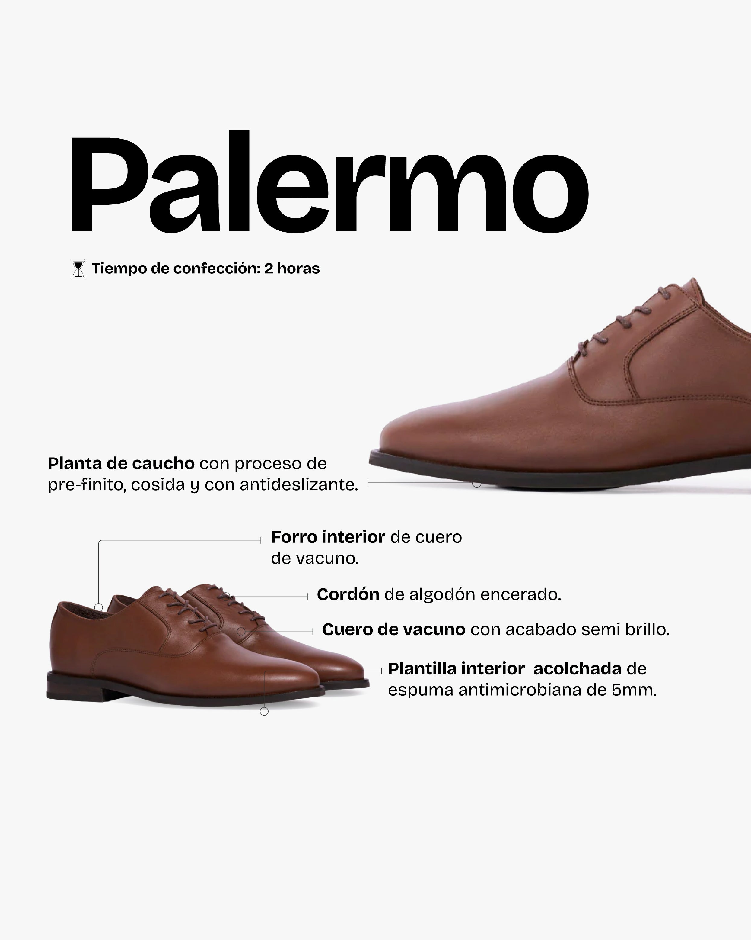Zapato Hombre Palermo Camel