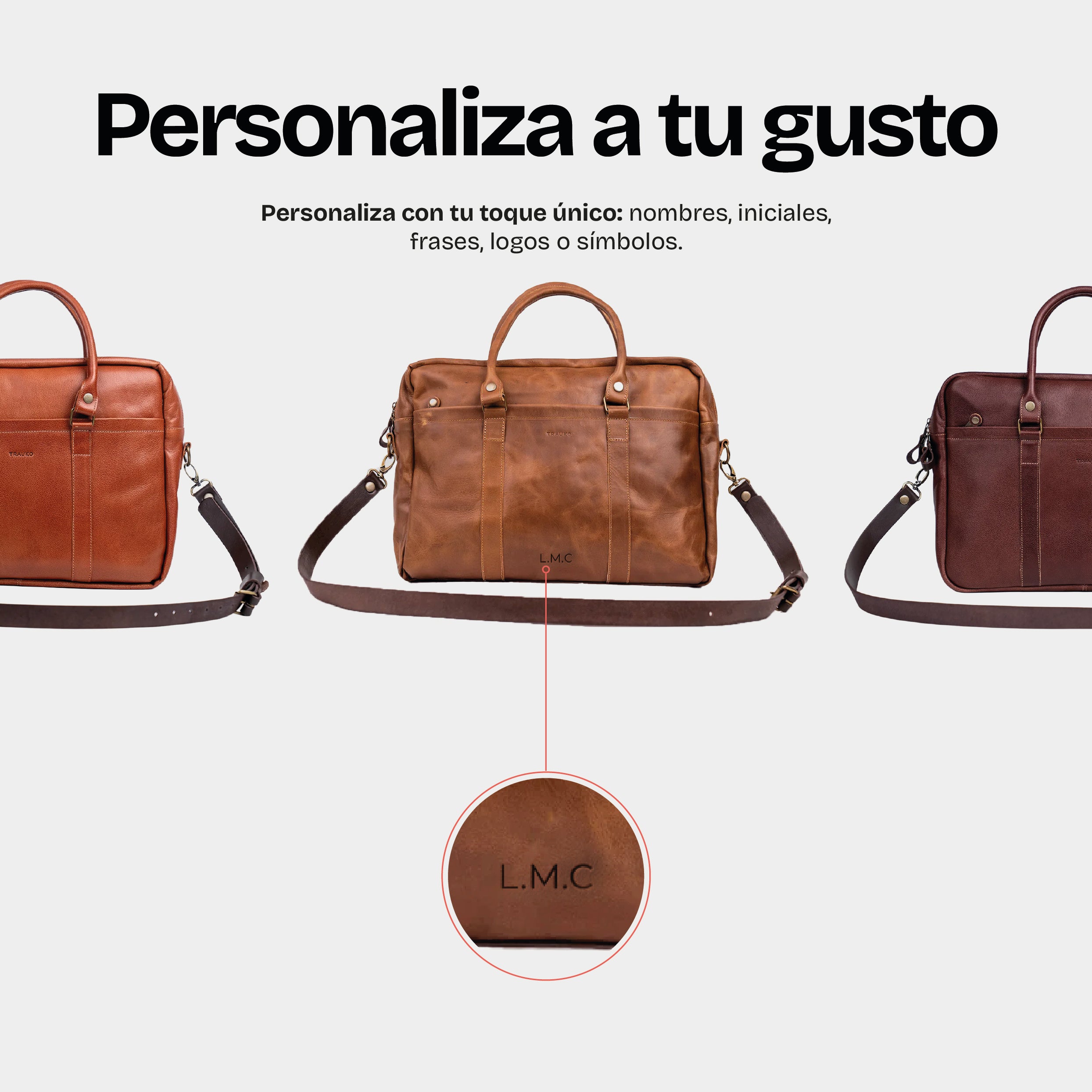Maletín Zurich Castaño - Trauko