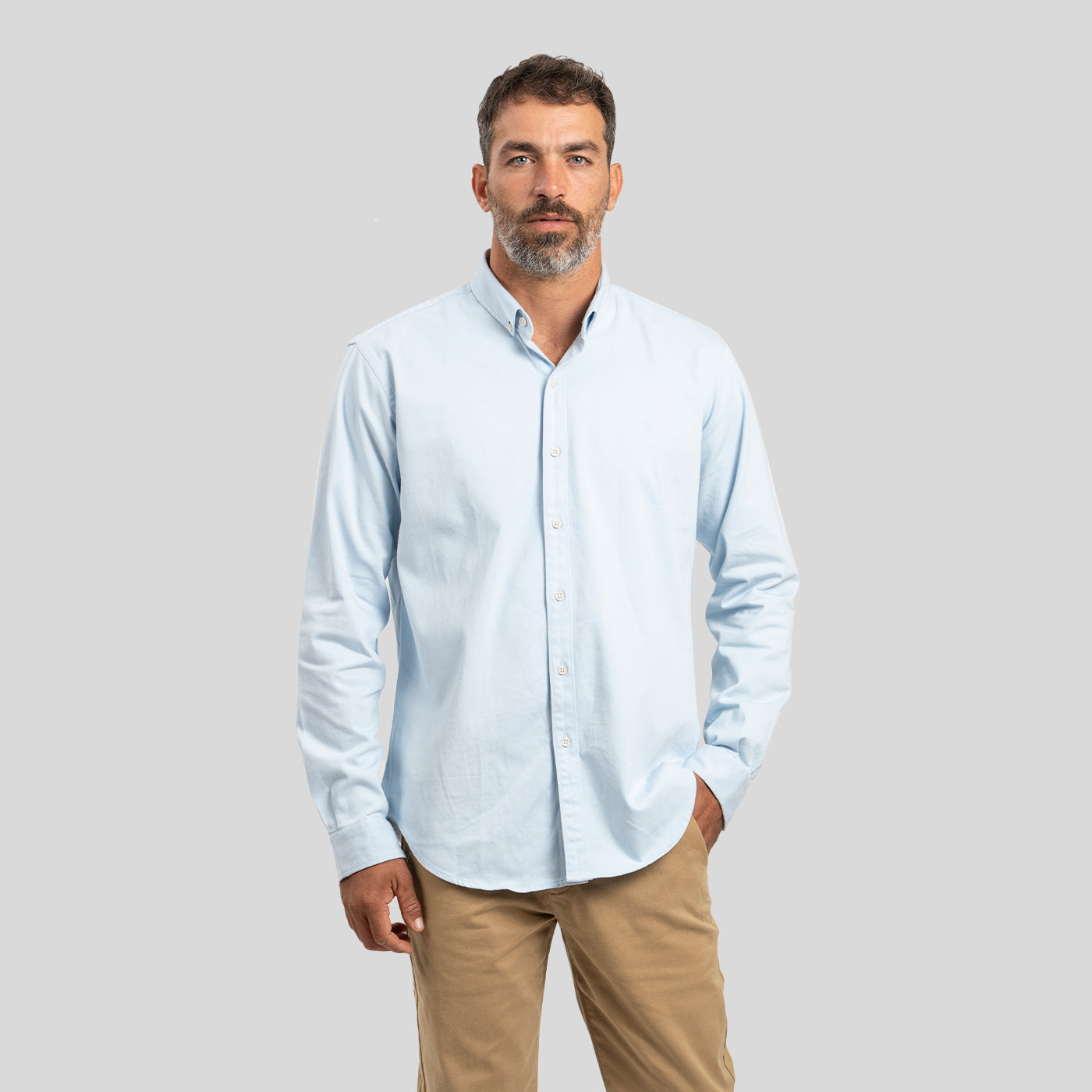 Camisa Drill Celeste