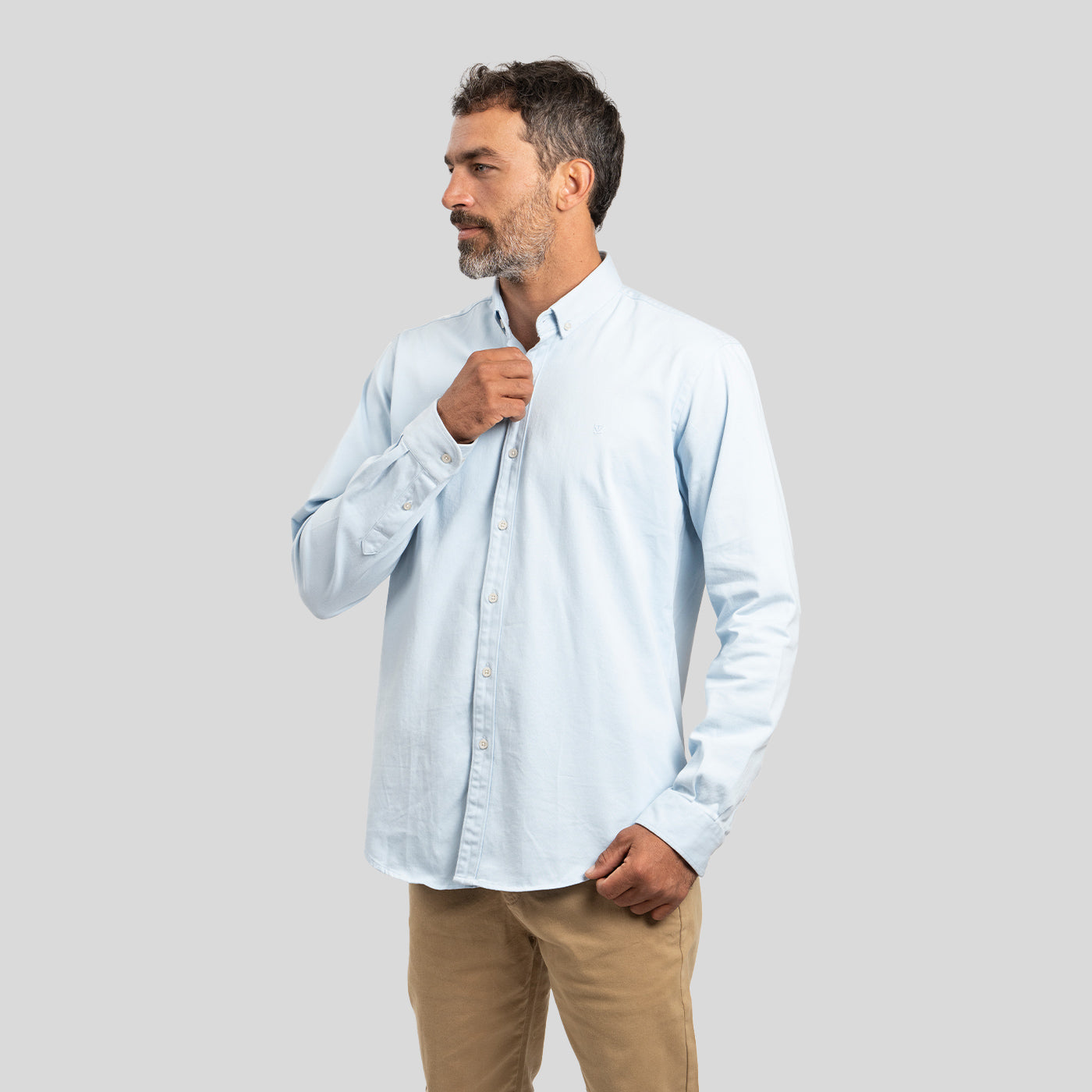 Camisa Drill Celeste