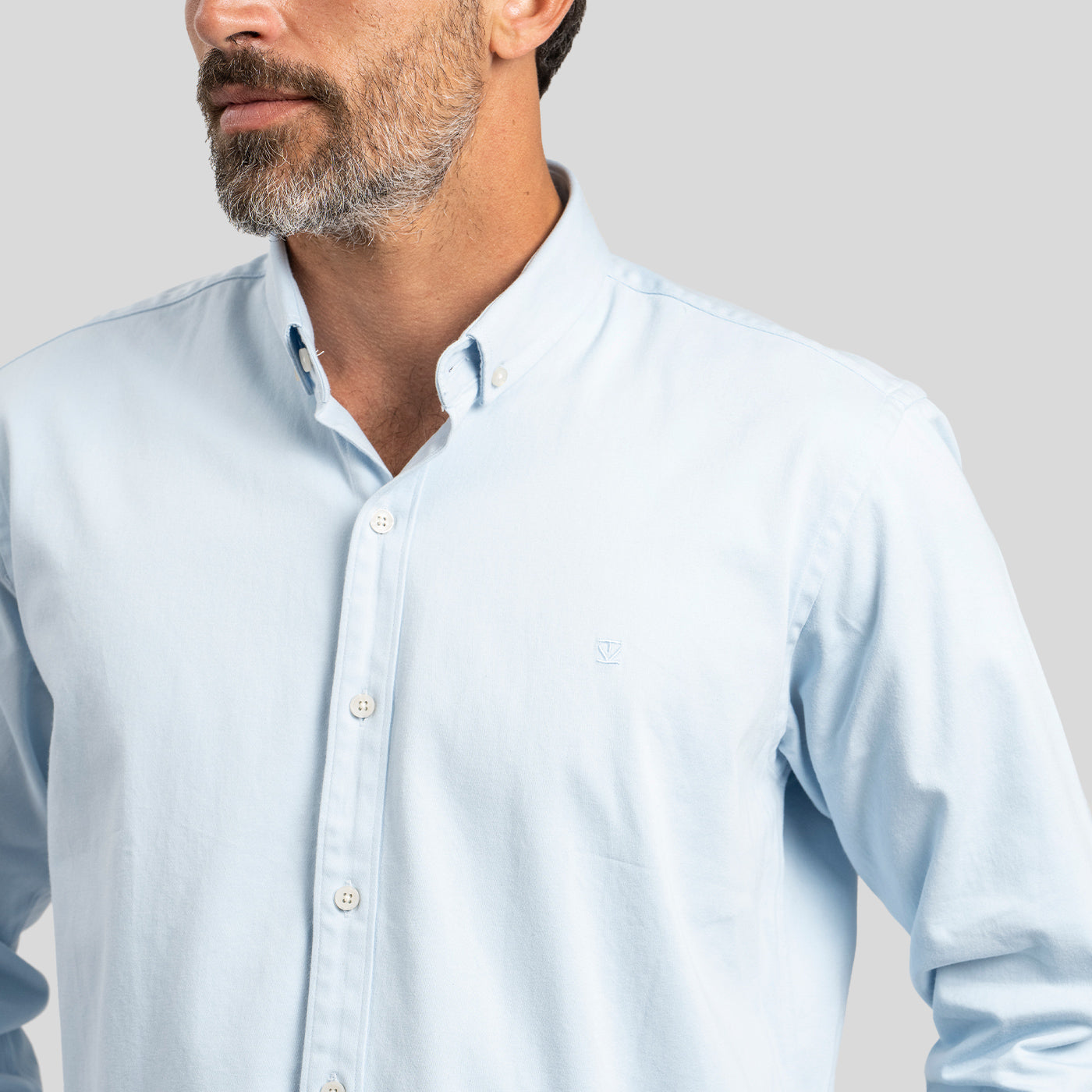 Camisa Drill Celeste