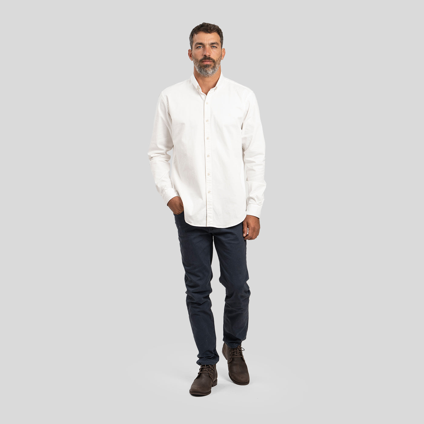 Camisa Oxford Blanco