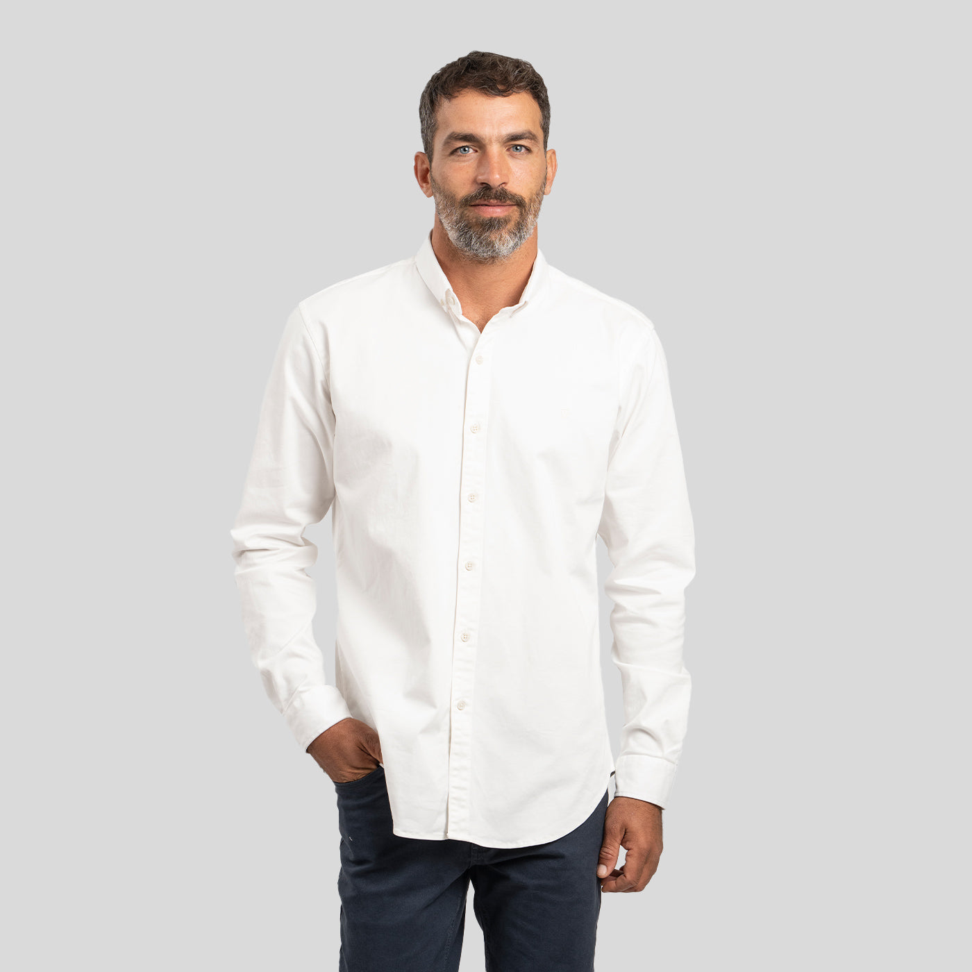 Camisa Oxford Blanco