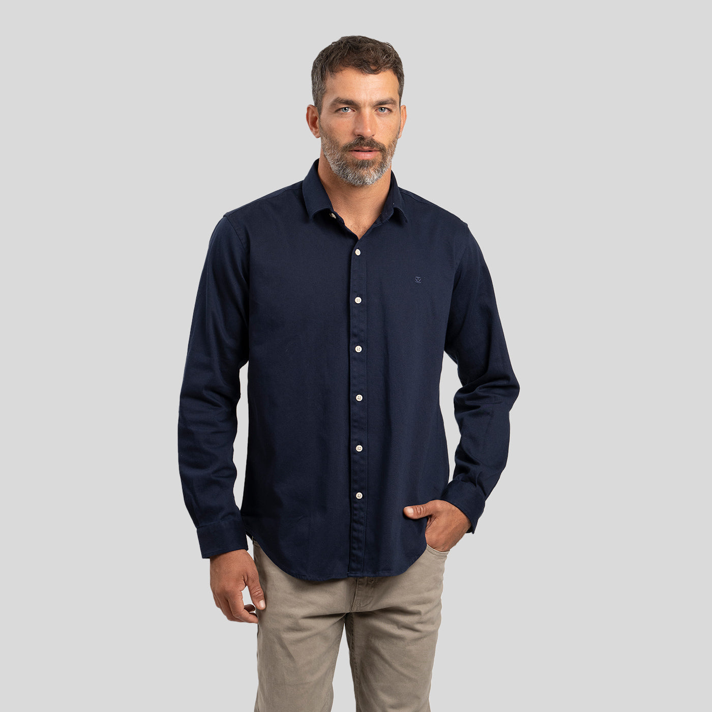 Camisa Drill Navy