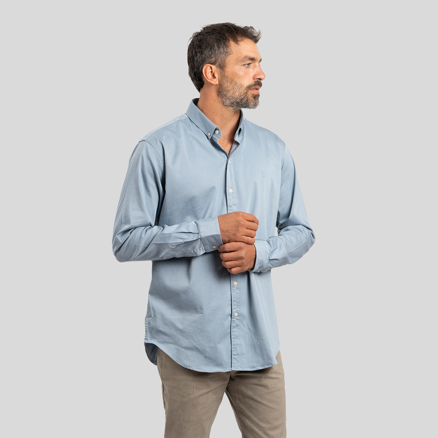 Camisa Drill Azul