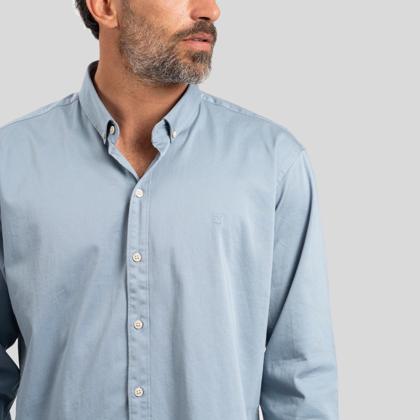 Camisa Drill Azul