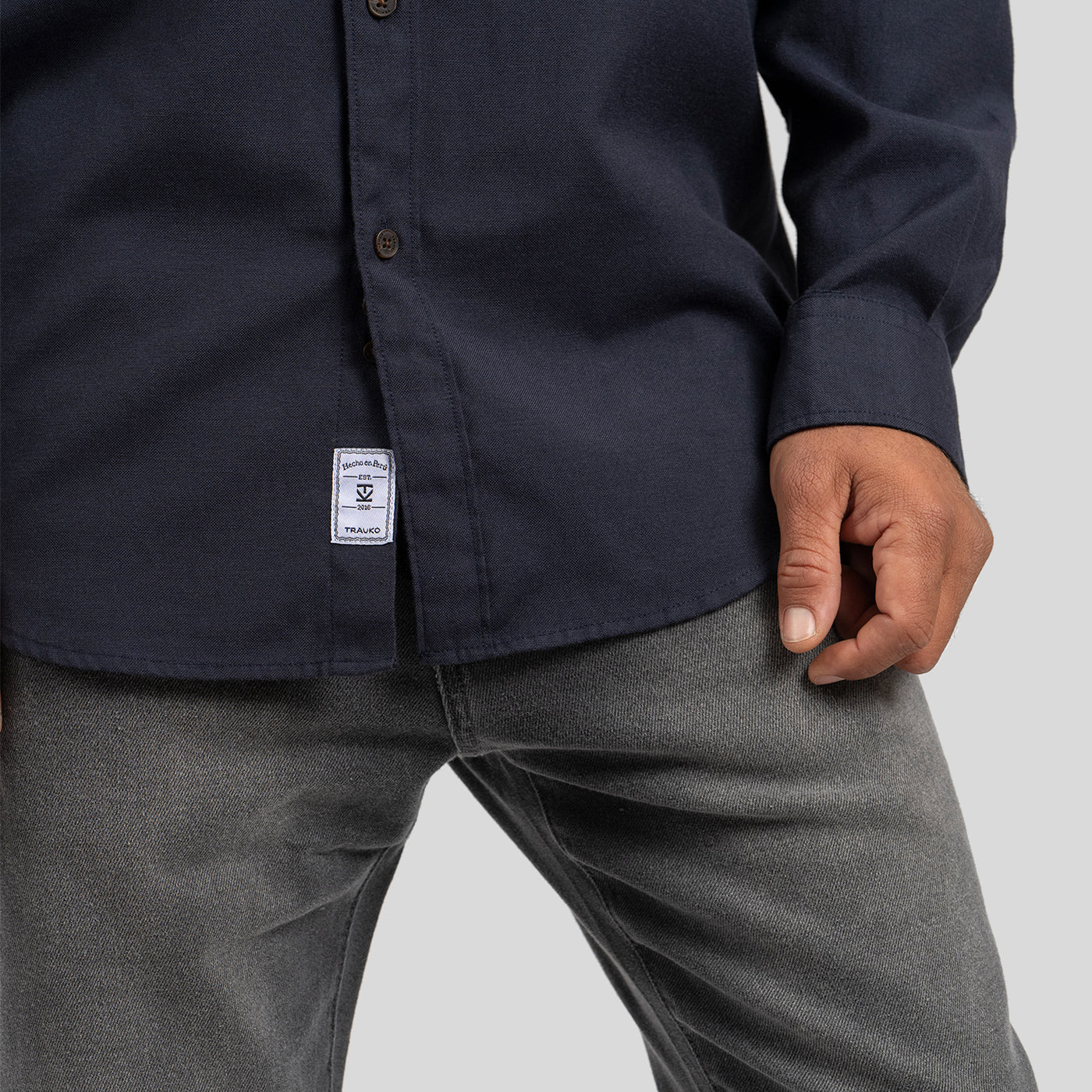 Camisa Oxford Navy