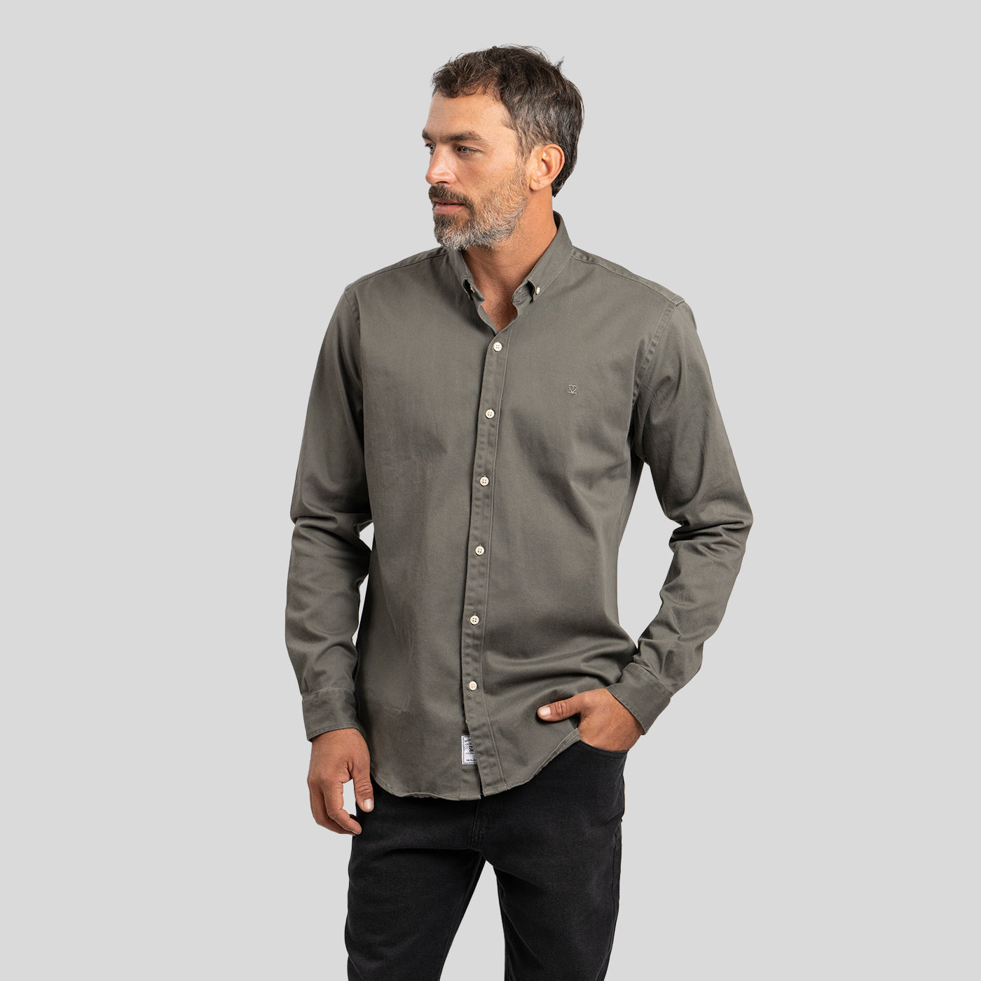 Camisa Drill Olivo