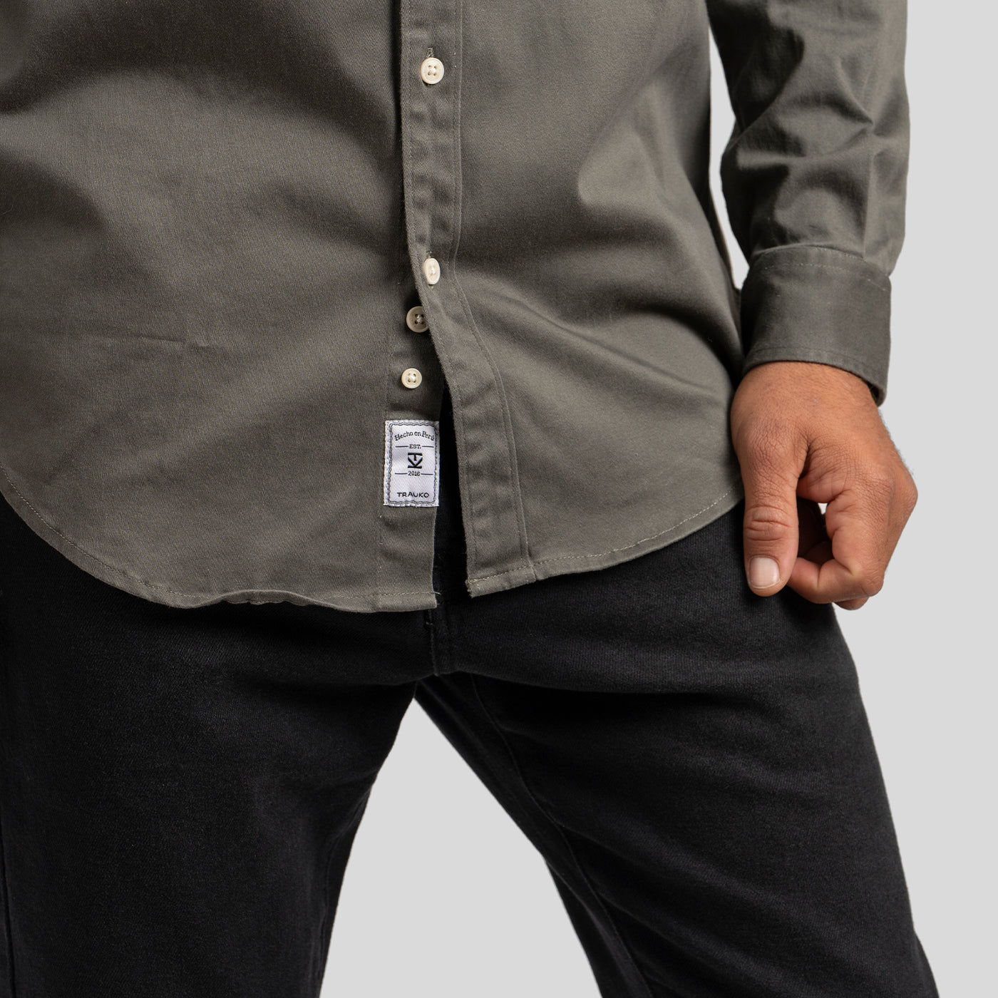 Camisa Drill Olivo