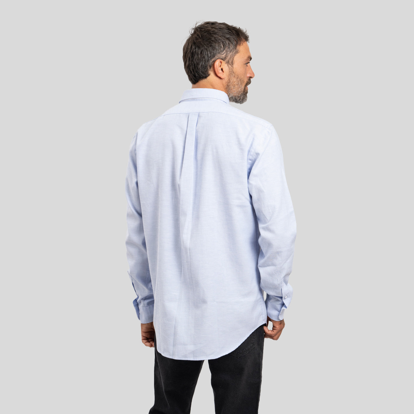 Camisa Oxford Celeste
