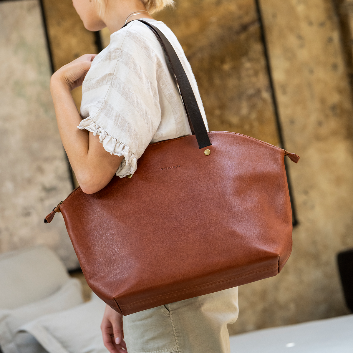 Cartera Capri  Cognac