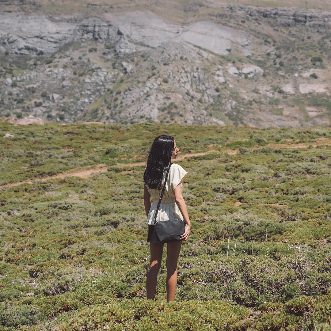 Cartera Peonía S Plomo