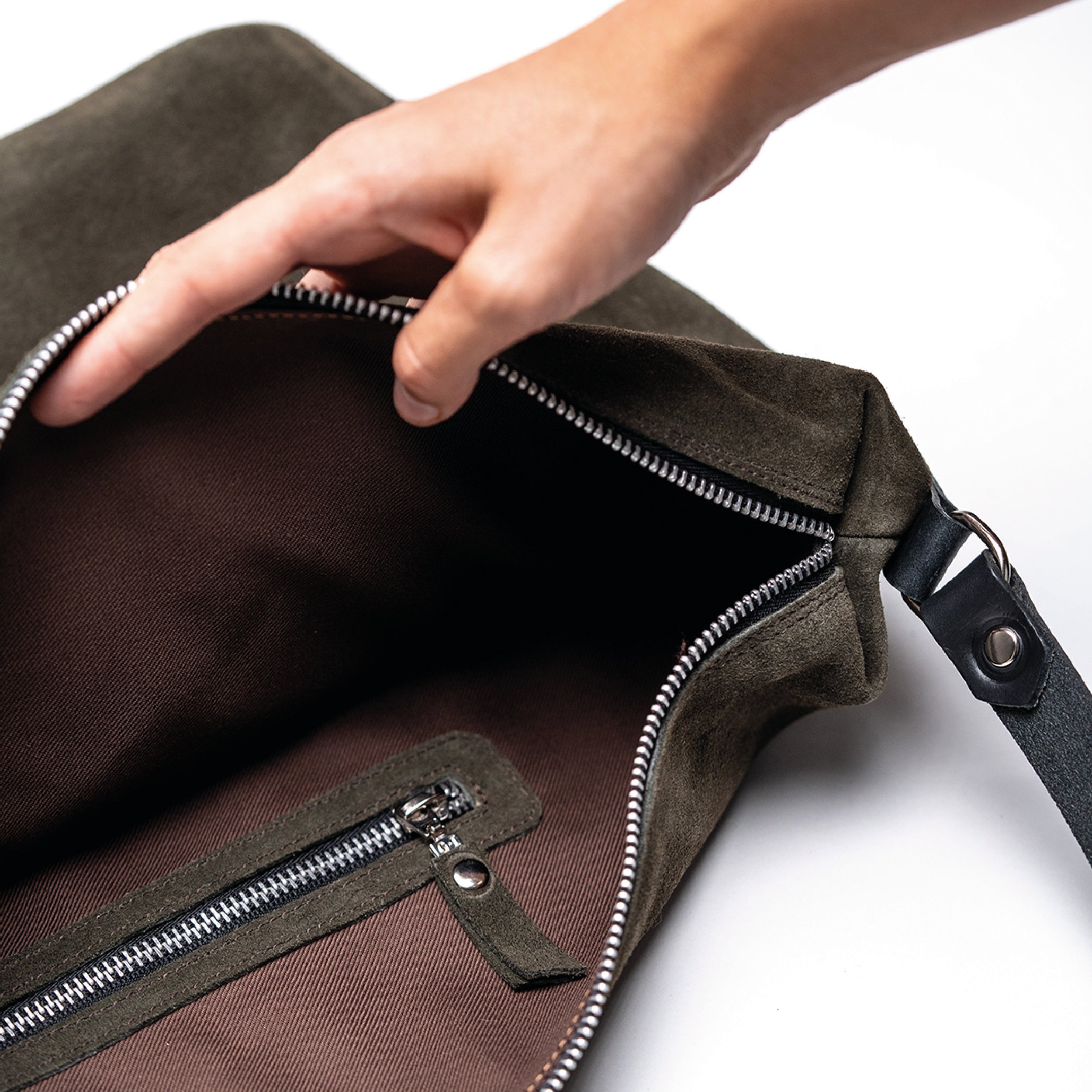 Cartera Peonía L Plomo