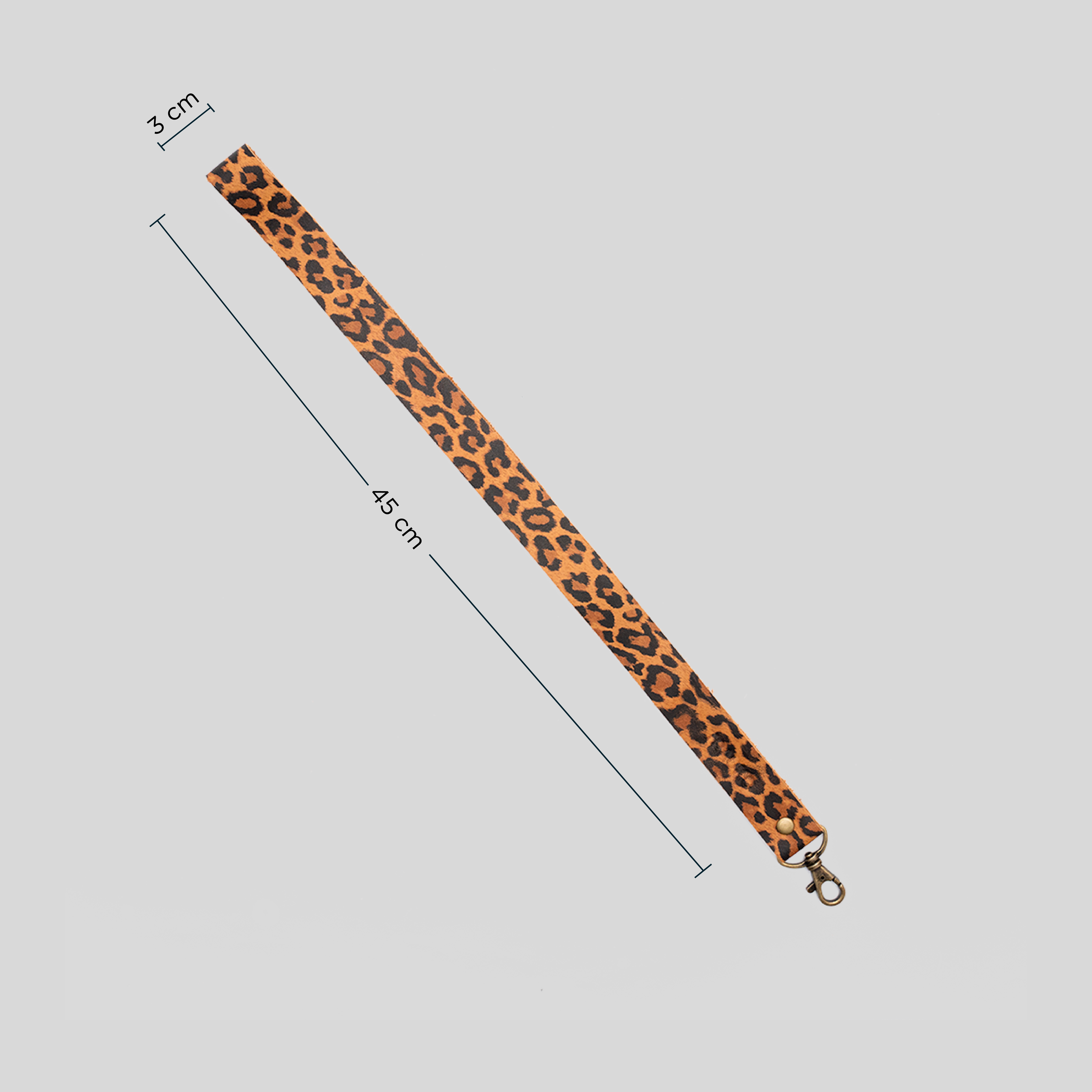 Lanyard de Cuero Animal Print