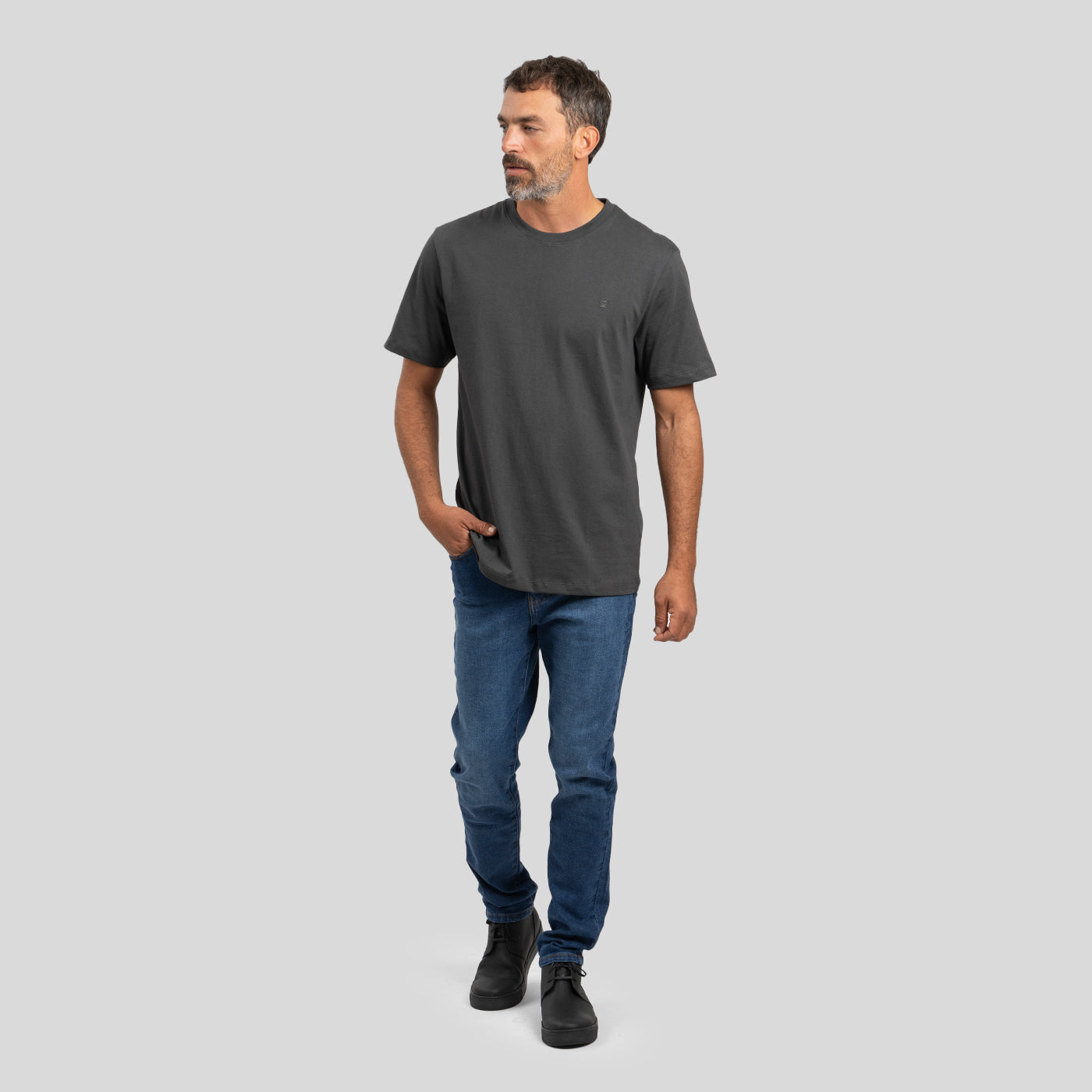Polera Pima Gris