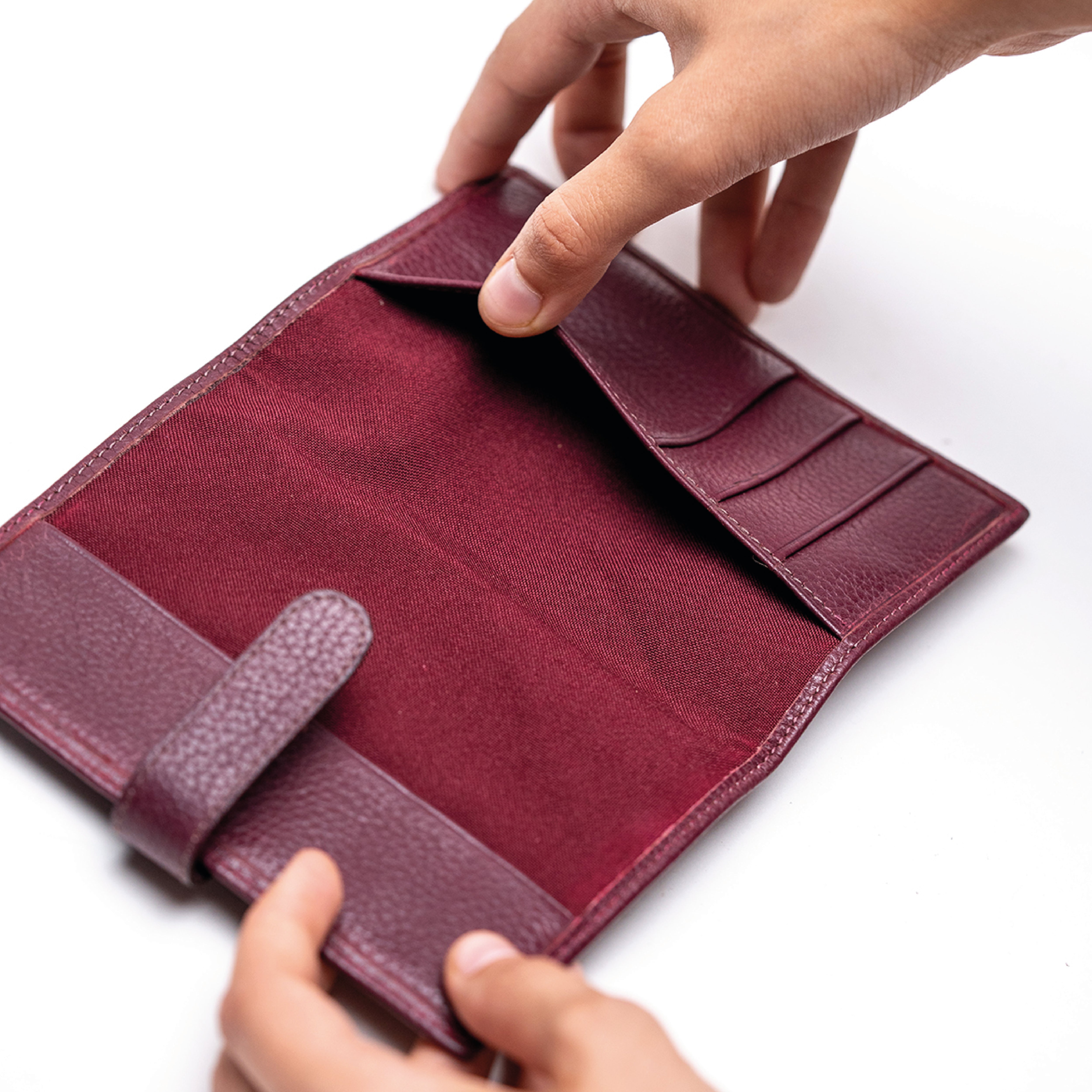 Portapasaporte Hibisco Verde